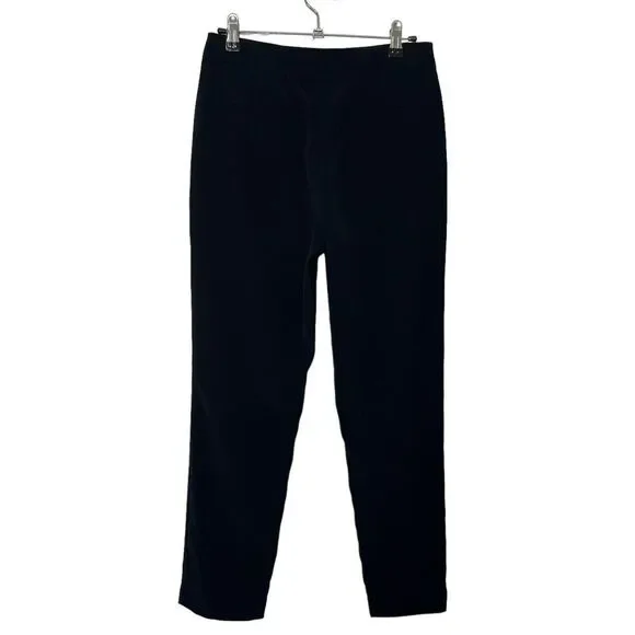 Co Essentials Black Cigarette Trousers Cropped Pants Japanese Fabric Womens XS